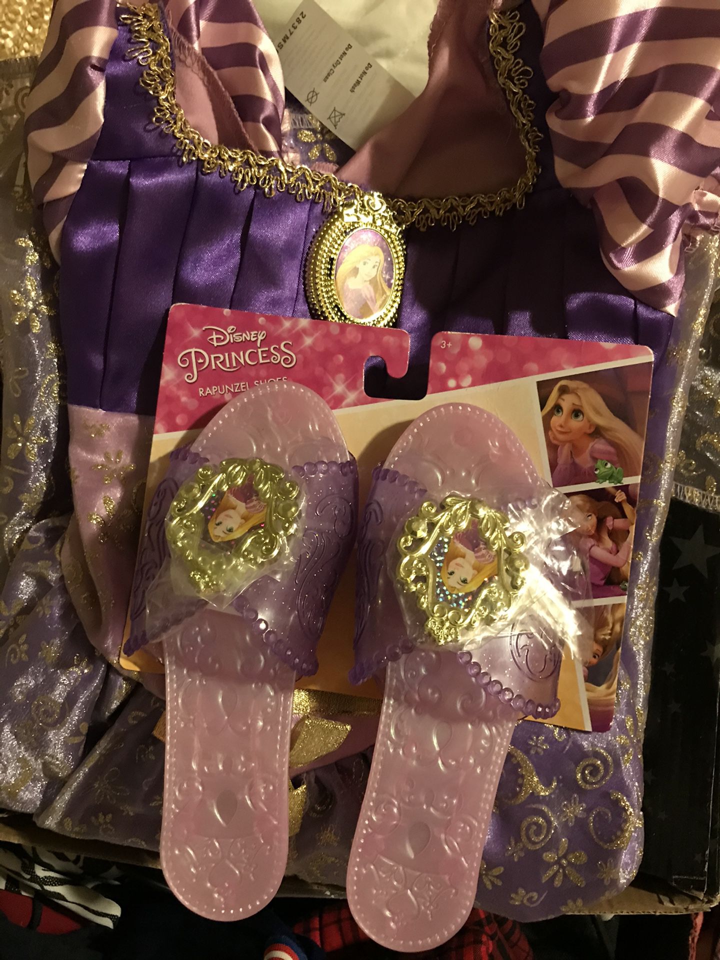 Princess Rapunzel costume dress and shoes