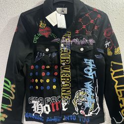 Denim Jacket X Hand painted X Lifted Anchors 