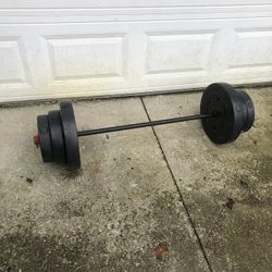 Weight Set over 100 Lb Bar & Clips