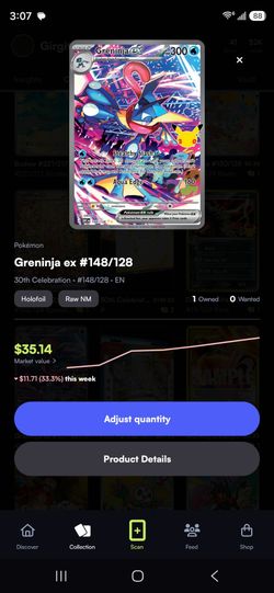 Greninja ex 148/128 30th