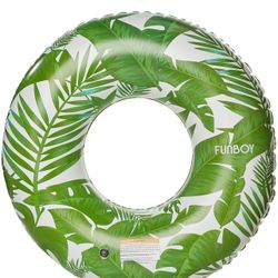 FUNBOY 48" Giant Inflatable Tropical Tube Float, Donut Style Pool Float, Luxury Raft for Summer Pool