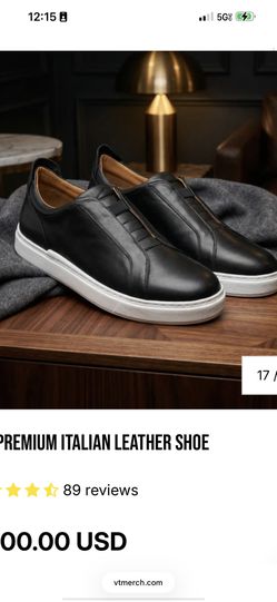 FLB Premium Italian leather Shoes 7.5 NEW