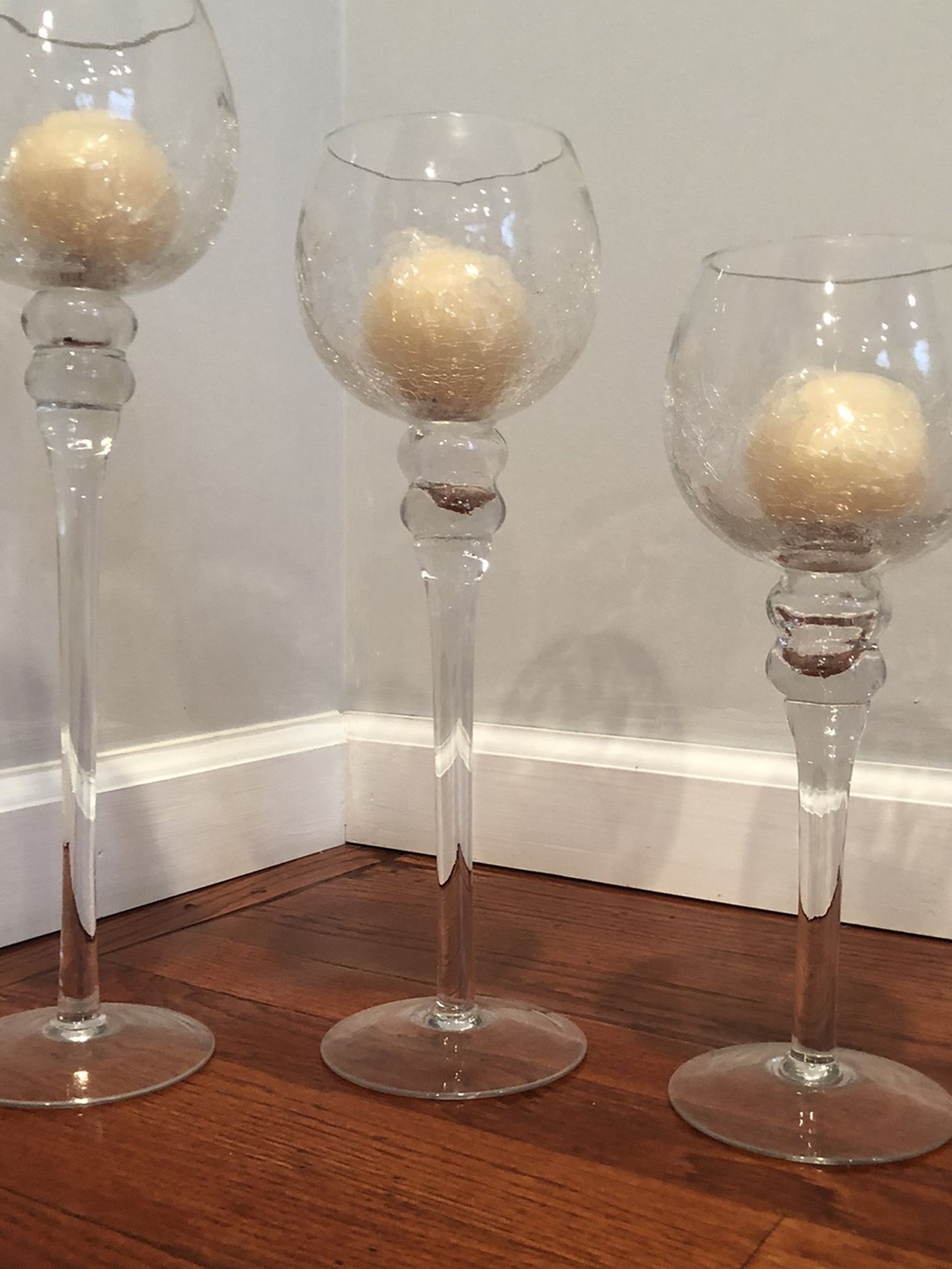 Glass Candle Holders