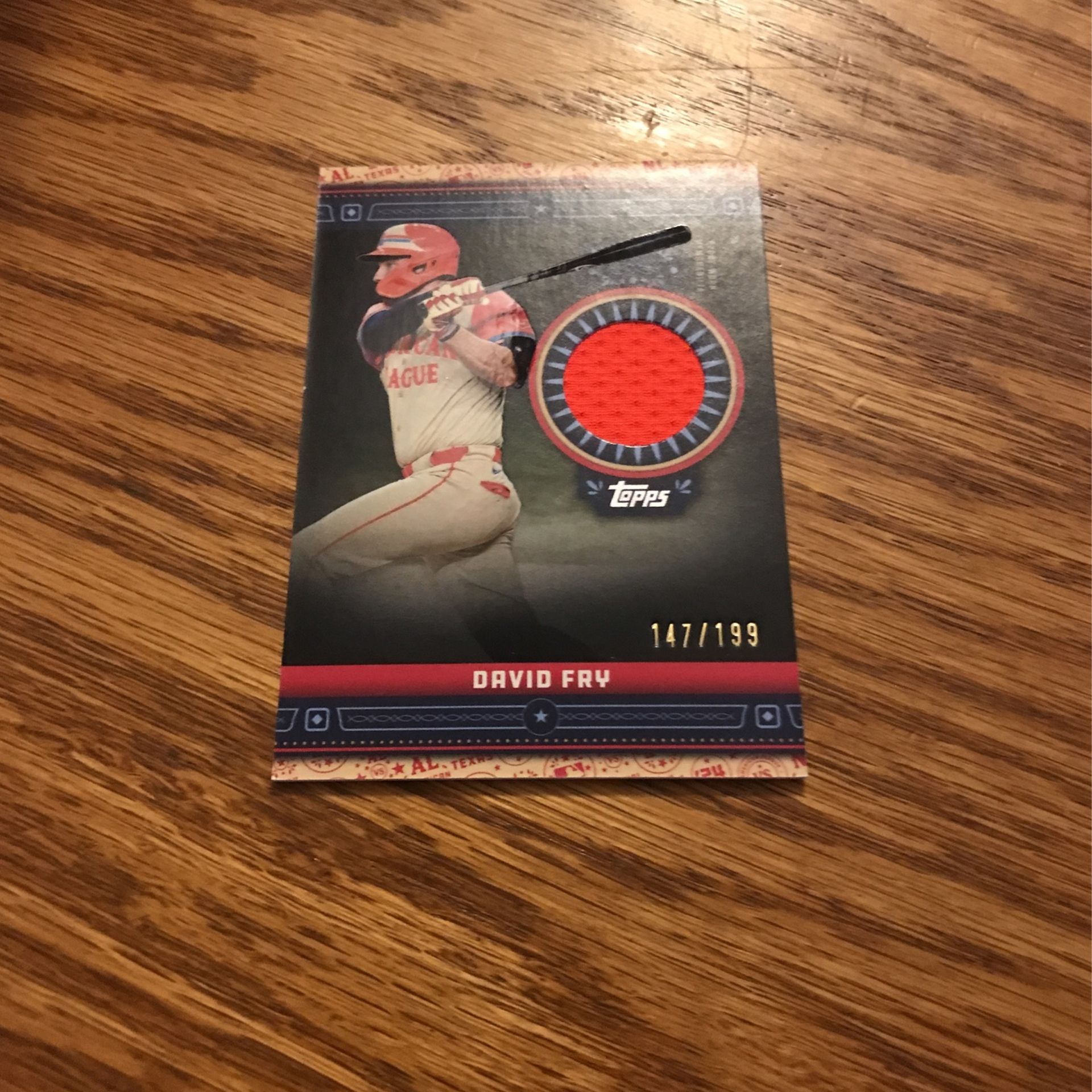 David Fry Cleveland Guardians - Player Worn All Star Stitches Black 147/199 - 2024 Topps Update Series