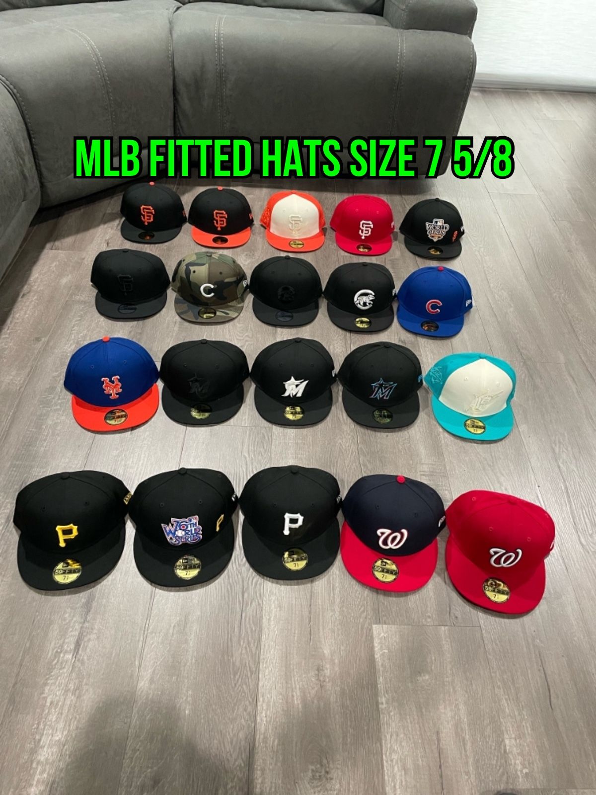 MLB New Era 59fifty Fitted Hats 7 3/4 And Size 8 for Sale in City Of  Industry, CA - OfferUp