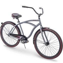 Huffy Fairmont Men's Cruiser Bike, Gray, 26-inch