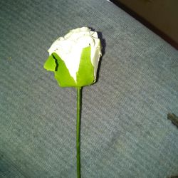 White Or Pink Fabric Roses 2 for $1.00