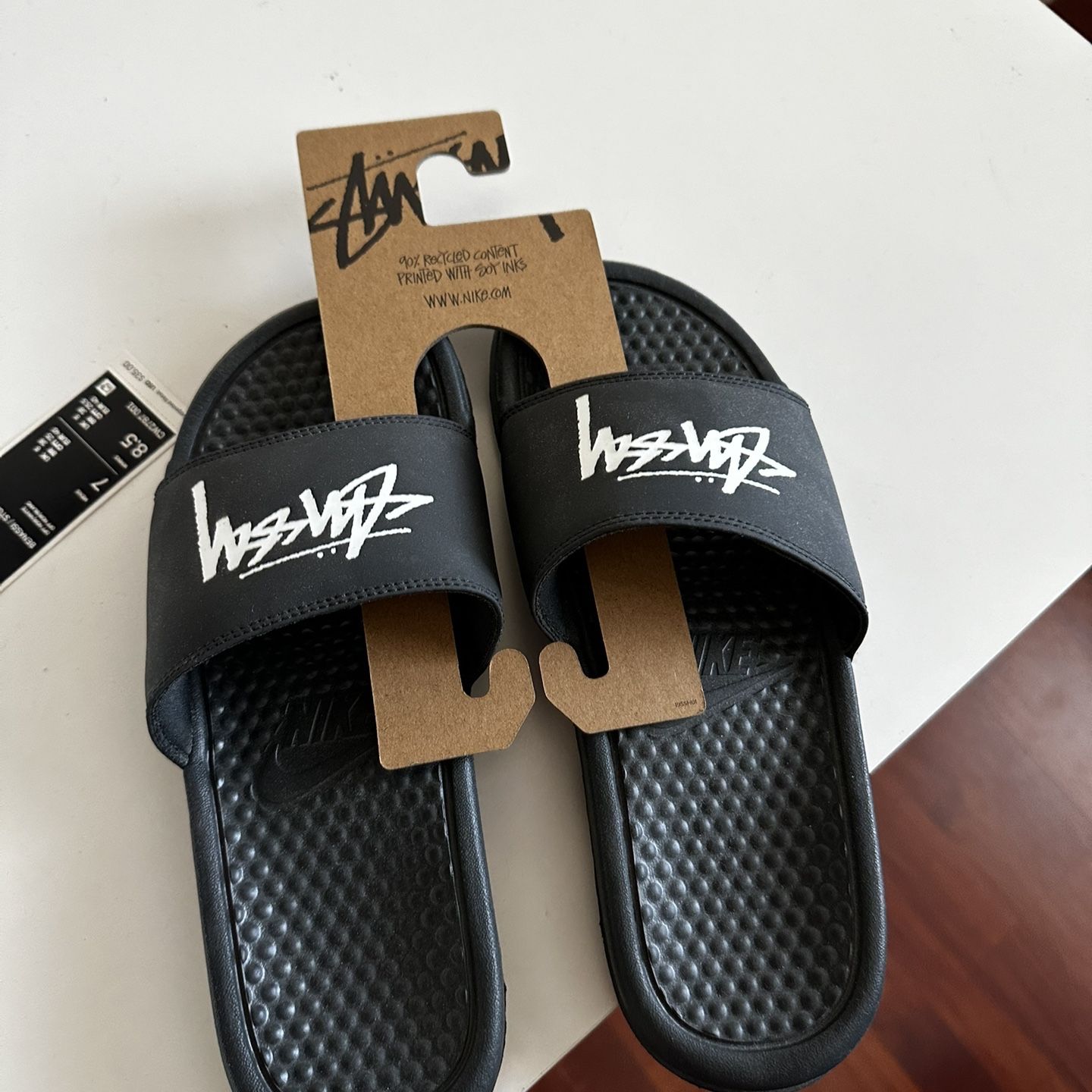 Nike x stussy benassi slides off noir for Sale in Anaheim, CA 