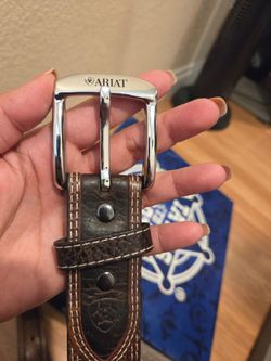 Ariat brown belt size 34