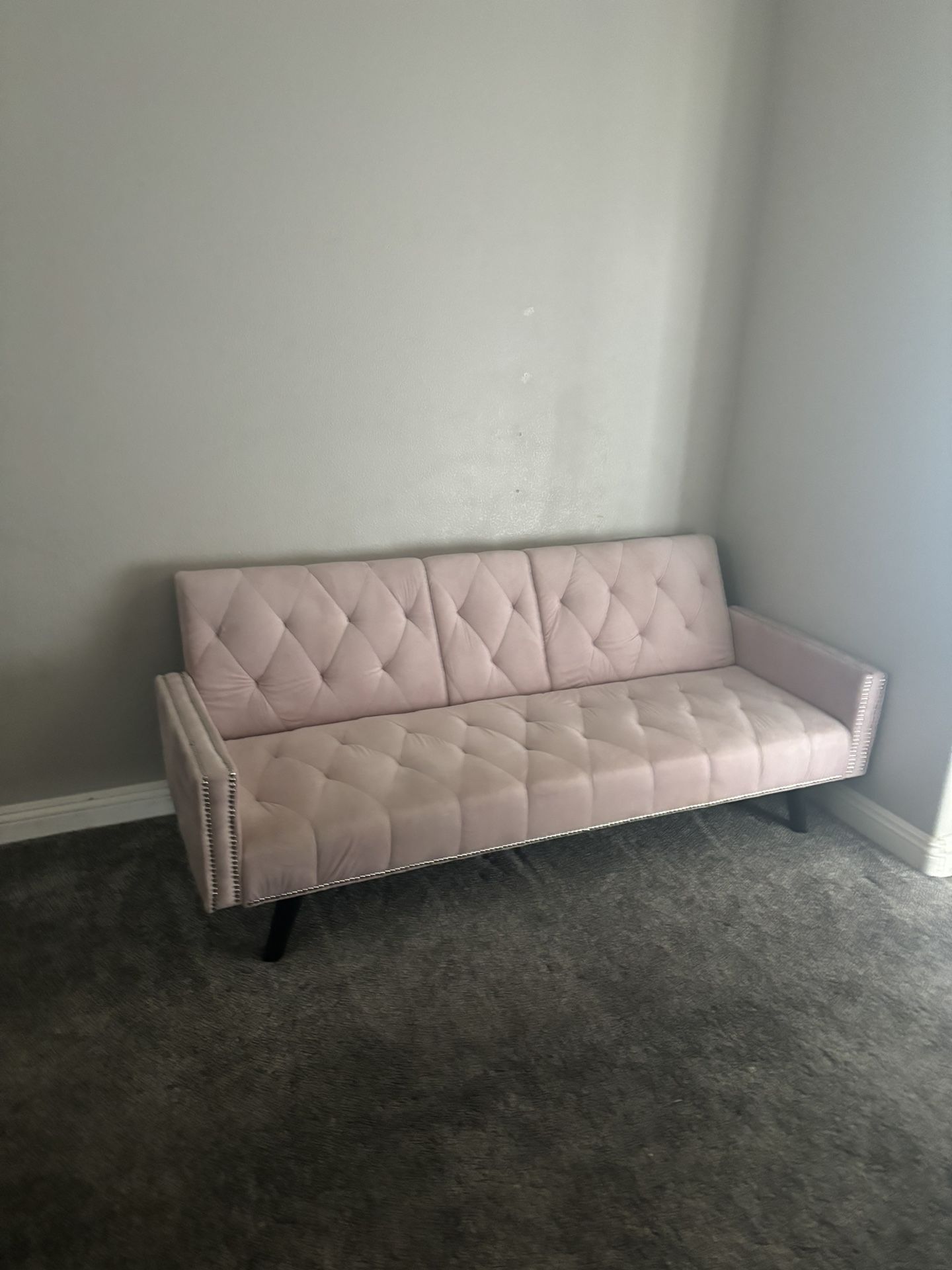 Light Pink Foldable Couch 
