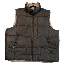 Vintage Down Puffer Vest And Eddie Bauer Knit Sweater