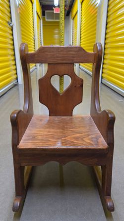 Handmade Wooden Antique Vintage Children's Chair
