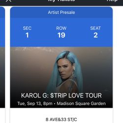 Karol G Love Tour Concert Tickets