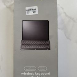 heyday Wireless Keyboard with Stand, Bluetooth, Universal, Black