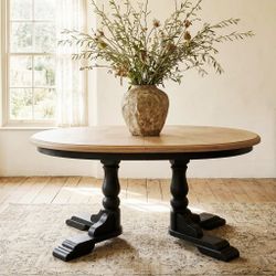 Solid Light Wood Dining Table