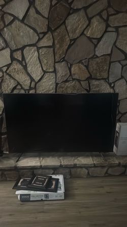 Large Flat Screen TV with Stand