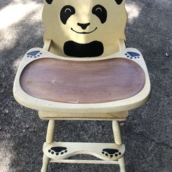 High Chair Solid Wood ( Antique)