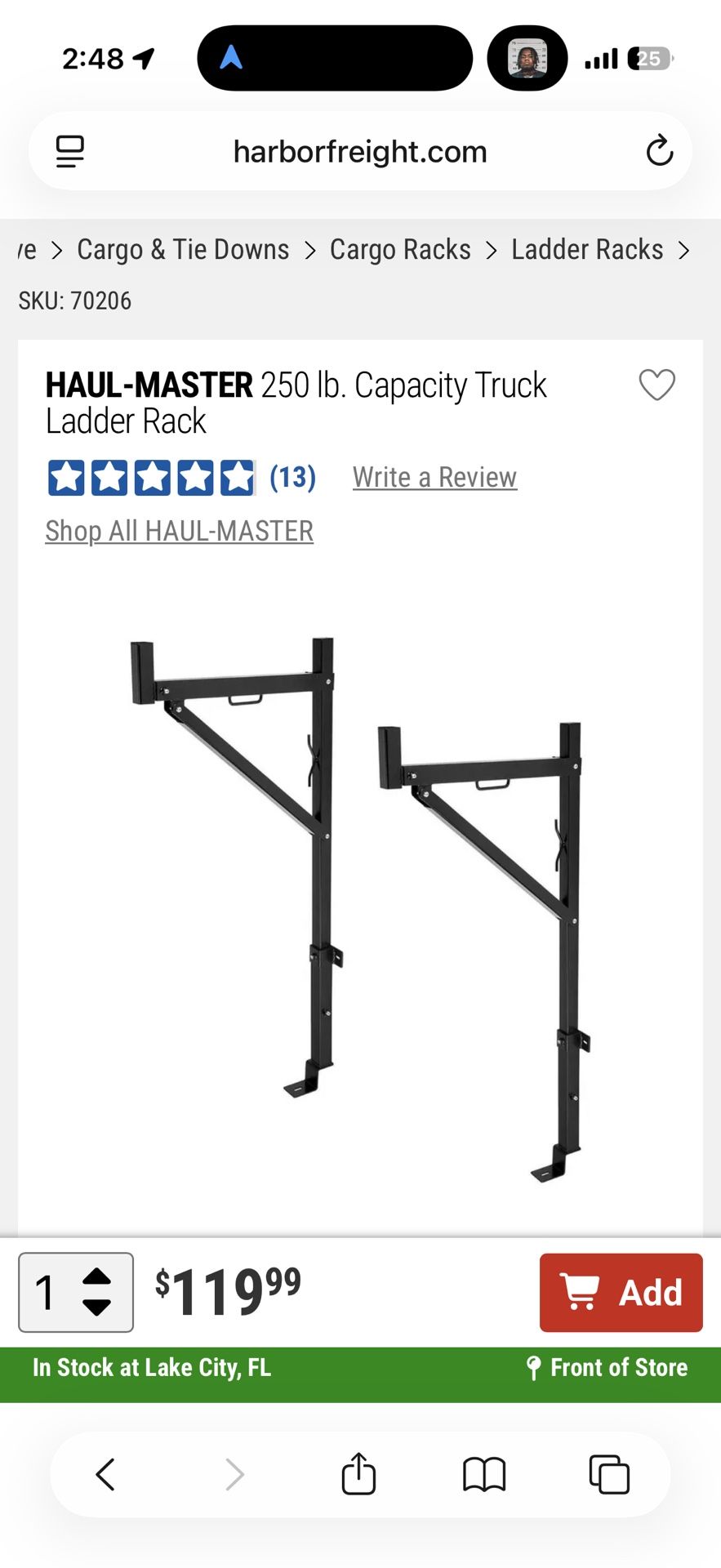 Haul-Master Ladder Rack