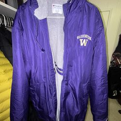 Washington Huskies, champion, hooded Winter jacket, fleece lining