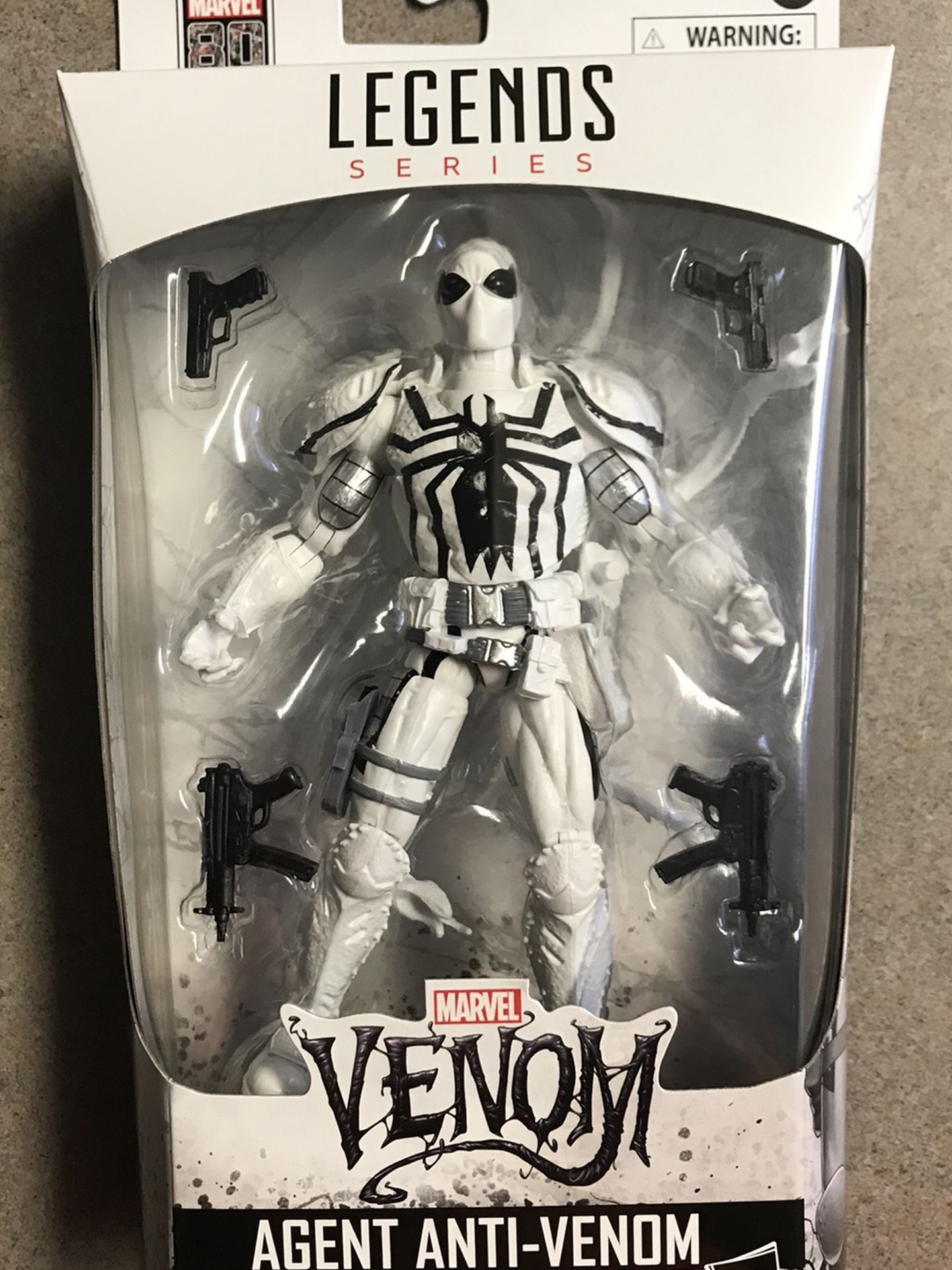 Agent Anti-Venom Marvel Legends *MINT* Spider-Man 80 Years Hasbro