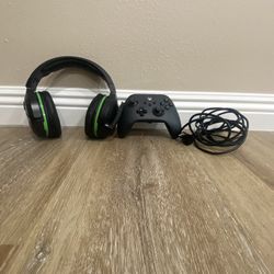 Xbox Headset And Controller Bundle