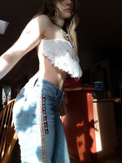 Doily crop top