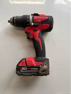 M18 18V Lithium-Ion Cordless 1/2 in. Hammer Drill With M18 18-Volt 2.0 Ah Lithium-Ion Compact Battery