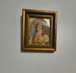 MC - VINTAGE RELIGIOUS WALL ART 5.6"×5" - F1