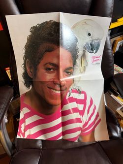 Michael Jackson RARE HUGE 1984 POSTER 17" X 23 Omnibus