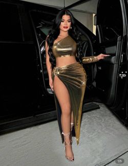 Perfect New Years Or Christmas Dress Two Pieces Sexy  Outfit 