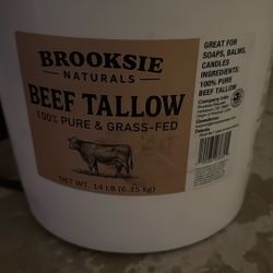 100% grass fed beef tallow (cosmetic grade) 