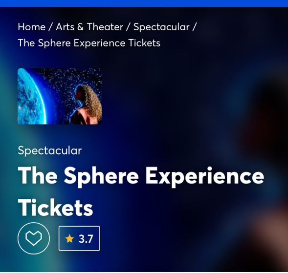 The Sphere Experience 