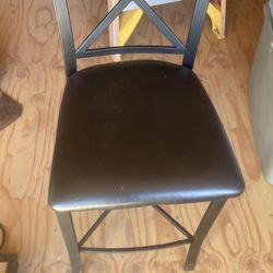 Two pub height chairs
