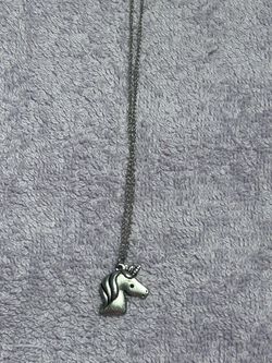 Sliver Unicorn Necklace