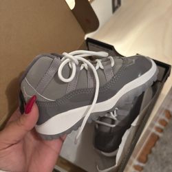 jordan retro 11s, cool greys, 6c toddler 