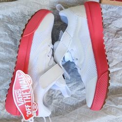 Girls Size 11 VANS ULTRARANGE RAPID White/pink Soles
