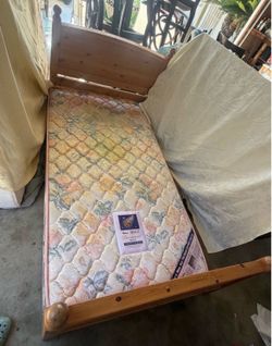 TWIN MATTRESS WITH HEADBOARD