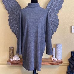 ASOS Dress With Turtle Neck and Wide Sleeve Ends 