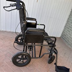 Heavy Duty Transport Wheelchair  400lbs
