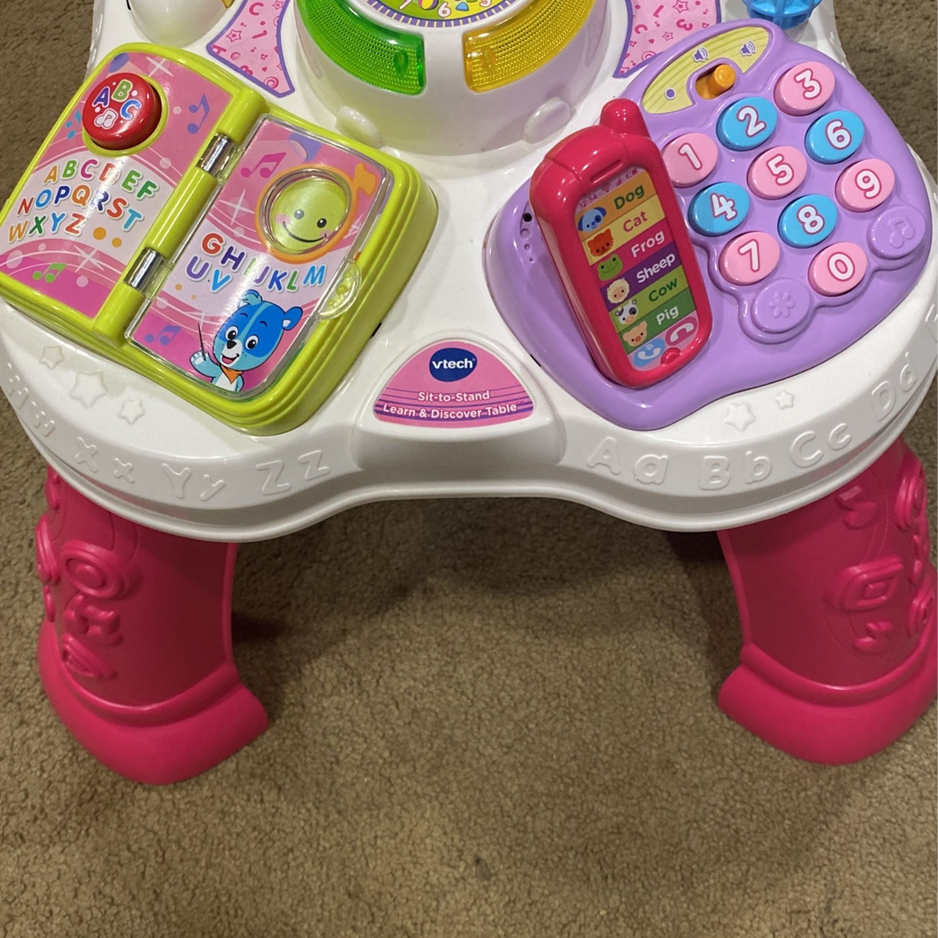 V Tech Sit To Stand Learn And Discovery Table 