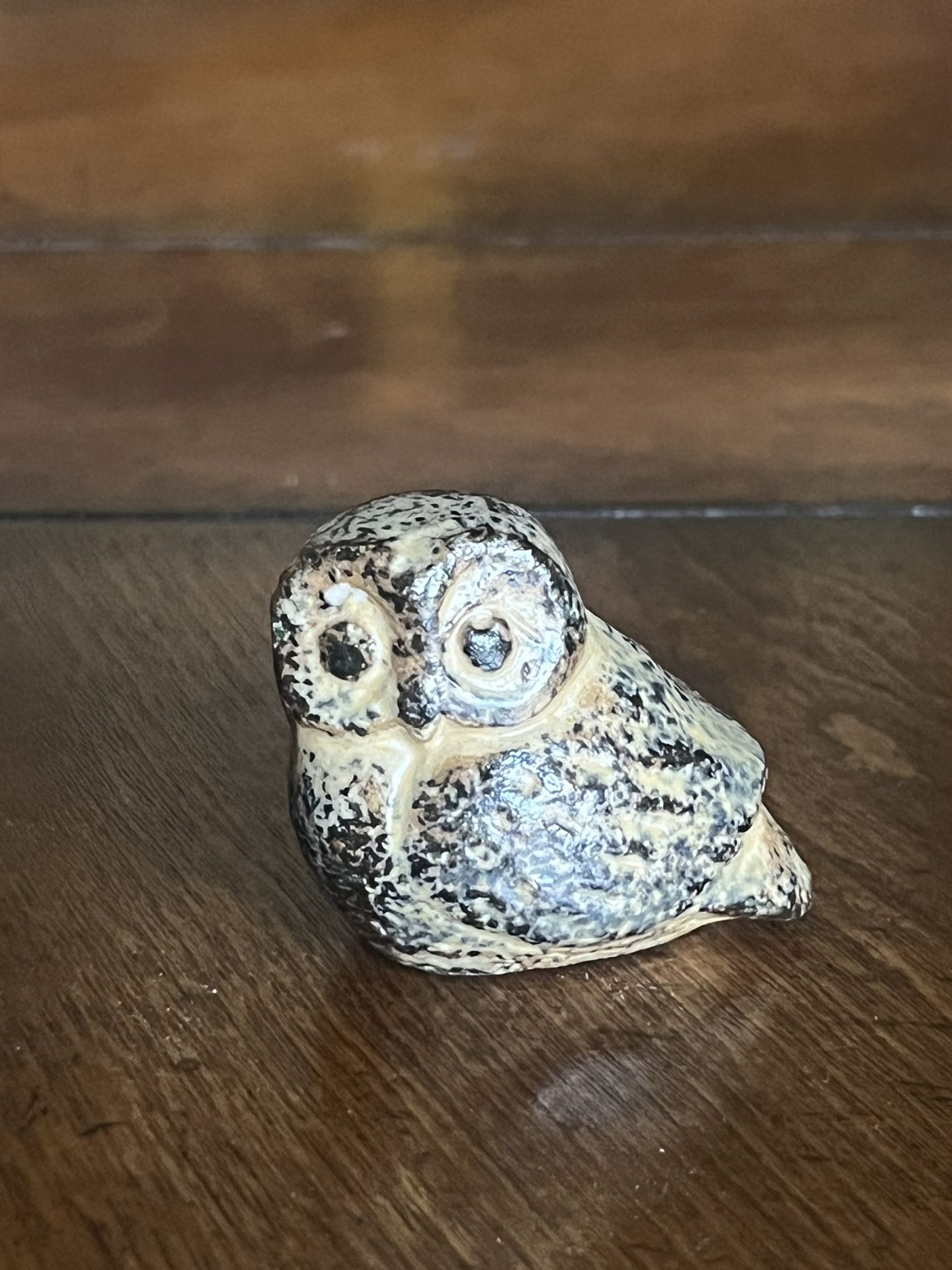 Japanese Mini Pottery Owl 