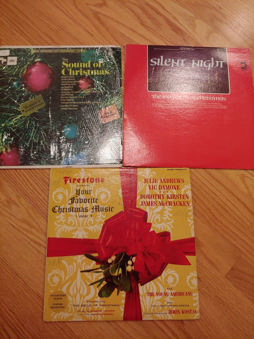 3 Christmas Vinyl Albums