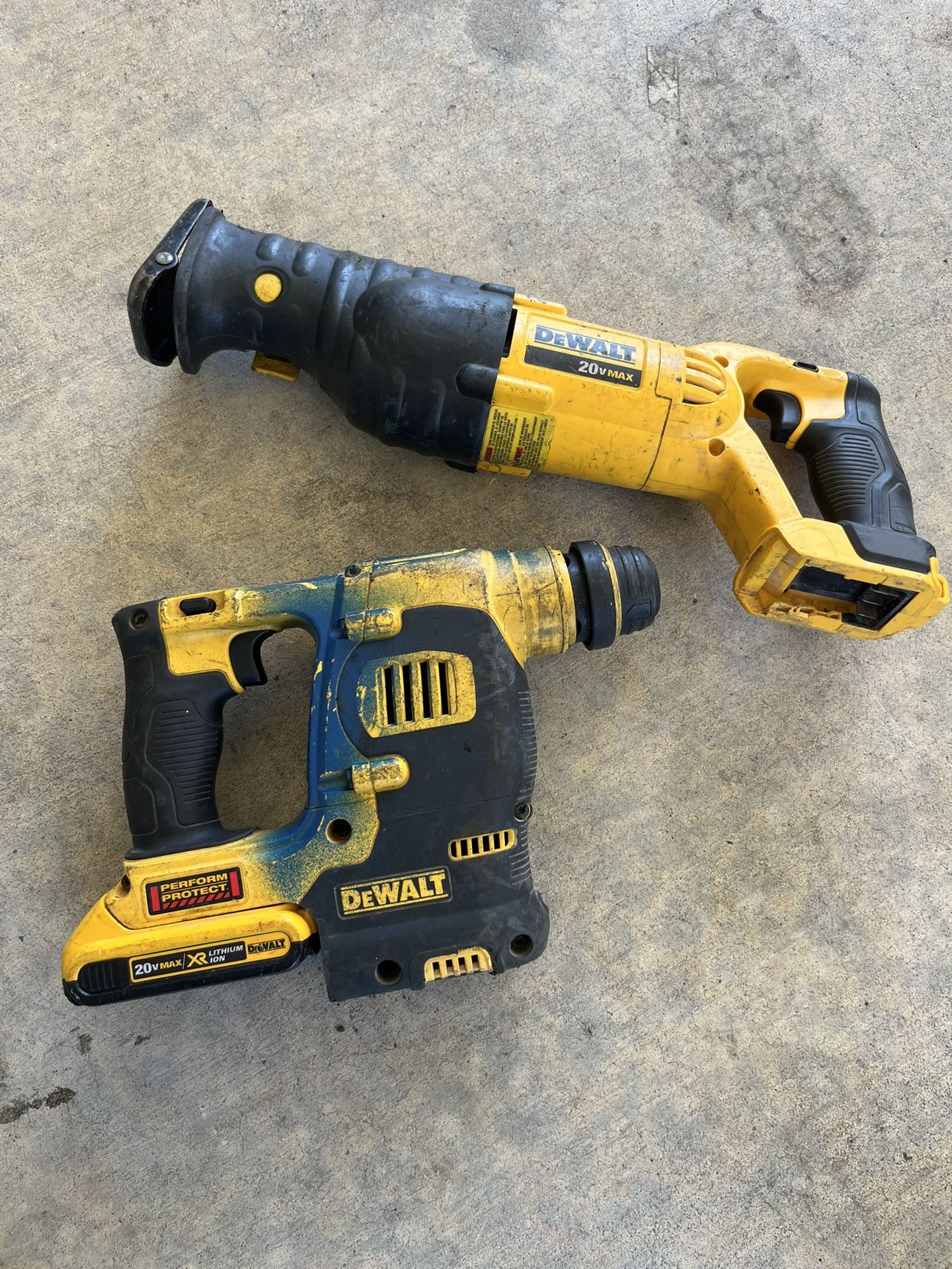 Dewalt Rotor Hammer And Sawzall