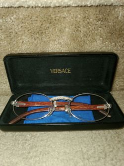 Vintage Cartier Wood Frame Eyeglasses with Case