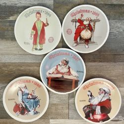 Norman Rockwell Vintage Christmas Plate Collection