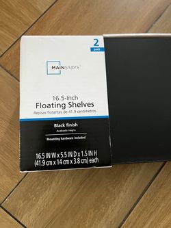 Black Floating Shelves