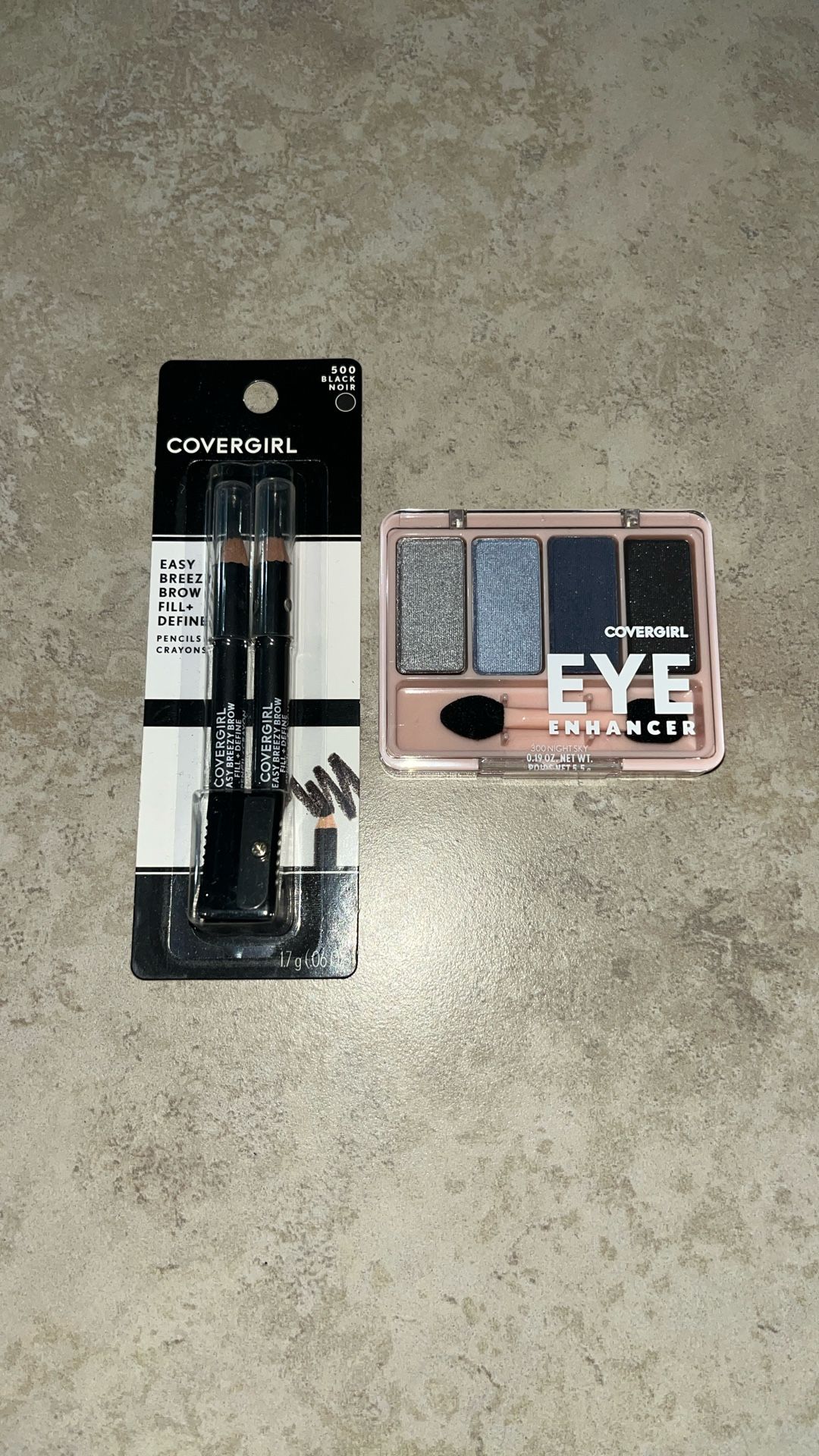 Covergirl Eye Enhancer Eye Shadows, Covergirl Easy Breezy Brow Fill + Define