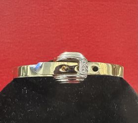 Hinged Belt Buckle Bracelet 