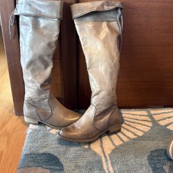 Gray Women’s Long Boots