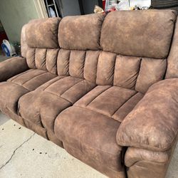 Recliner Couches Set